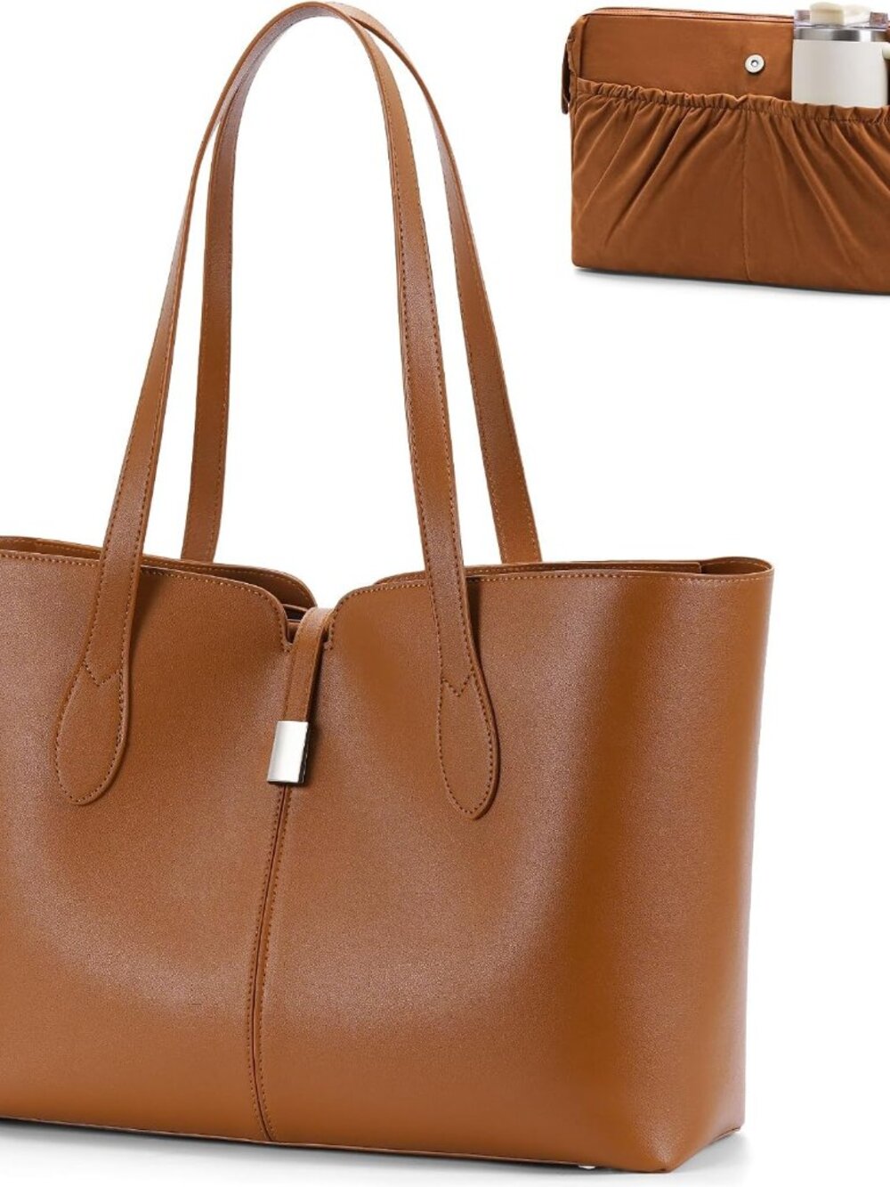 Laptop Tote Bag for Women with Removable Laptop Sleeve Lightweight 15.6" Work Sh
